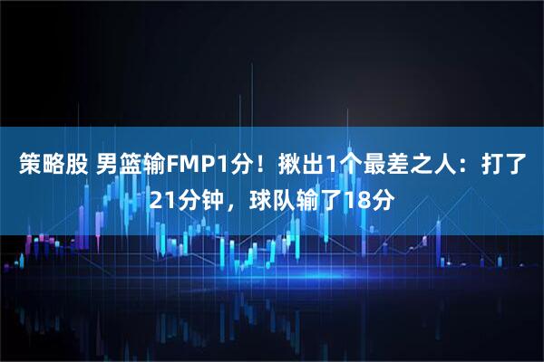 策略股 男篮输FMP1分!揪出1个最差之人:打了21分钟,球队输了18分